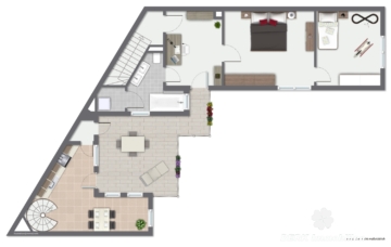 BERK Immobilien – Charmante Doppelhaushälfte mit vielseitigen Nutzungsmöglichkeiten in Offenbach-Bürgel - Grundriss OG (115031)