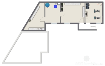 BERK Immobilien – Charmante Doppelhaushälfte mit vielseitigen Nutzungsmöglichkeiten in Offenbach-Bürgel - Grundriss Keller (115029)