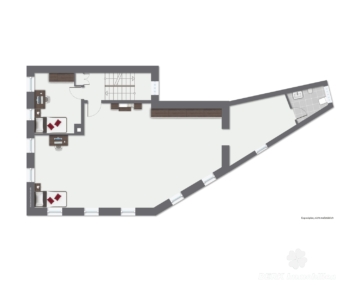 BERK Immobilien – Historisches Gebäude mit Gastgewerbe und Wohnung in Leidersbach - Grundriss 1.Obergeschoss-immoGrafik-Exposeplan-36192013502-DINA4 (116498)