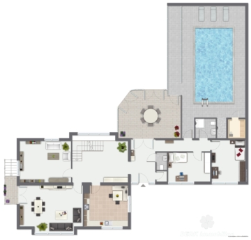 BERK Immobilien – Ein Ort zum Ankommen – Großzügiges Refugium mit Weitblick und Privatsphäre - Grundriss EG (115226)