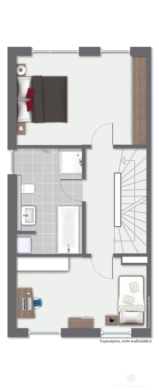 BERK Immobilien – Neubau-Doppelhaushälfte in Sailauf. Modern, hell & mit KfW40-Standard (förderfähig) - Obergeschoss Links-immoGrafik-Exposeplan-36192013002-DINA4 (116608)