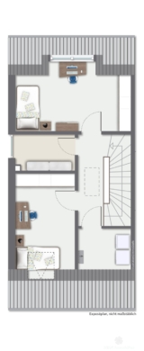 BERK Immobilien – Neubau-Doppelhaushälfte in Sailauf. Modern, hell & mit KfW40-Standard (förderfähig) - Dachgeschoss Links-immoGrafik-Exposeplan-36192013003-DINA4 (116609)