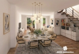 KI generierte Zimmervisualisierung - BERK Immobilien – moderne Neubau-Doppelhaushälfte in Sailauf. Ideal für Familien, mit förderfähigem KfW40-Standard