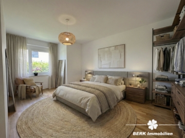 RESERVIERT – BERK Immobilien – EG Wohnung mit eigenem Garten in Frankfurt-Oberrad - KI-generiertes Einrichtungsbeispiel (115424)