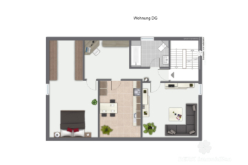 BERK Immobilien – Vermietetes Dreifamilienhaus als Kapitalanlage in Leidersbach - Wohnung DG (116158)