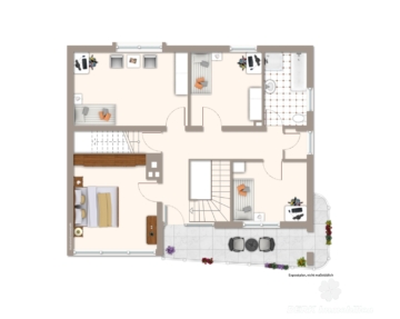 BERK Immobilien – Großzügiges Einfamilienhaus mit zauberhaftem Burgblick und weitläufigem Grundstück - Grundriss OG (visuell) (116060)