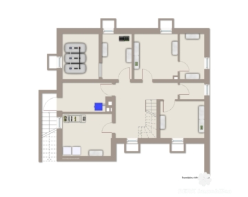 BERK Immobilien – Großzügiges Einfamilienhaus mit zauberhaftem Burgblick und weitläufigem Grundstück - Grundriss KG (visuell) (116061)