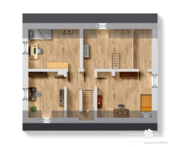 BERK Immobilien – Großzügiges Zweifamilienhaus mit Charme und viel Platz für Generationen - Grundriss DG (116083)