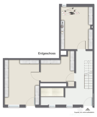 BERK Immobilien – Teilrenoviertes gemütliches Altstadthäuschen in zentraler Lage von Amorbach - EG - Mustereinrichtung (115548)