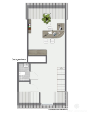 BERK Immobilien – Teilrenoviertes gemütliches Altstadthäuschen in zentraler Lage von Amorbach - Dachgeschoss - Mustereinrichtung (115551)