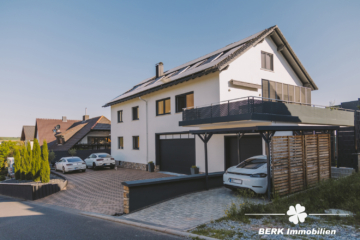 BERK Immobilien – einzigartige Luxusimmobilie: Naturverbunden und hochmodern in ruhiger Lage von Großostheim - Straßenansicht (115066)