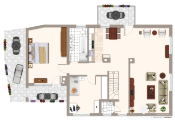 VERKAUFT – BERK Immobilien – Charmantes Einfamilienhaus mit zwei Wohneinheiten und großzügiger Scheune + Garage - Dachgeschoss (115502)