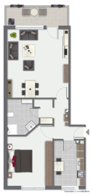 BERK Immobilien – Attraktive 2-Zimmer-Wohnung mit Balkon in Karlstein-Großwelzheim - Wohnung-immoGrafik-Exposeplan-36192013301-K1-DINA4 (116252)