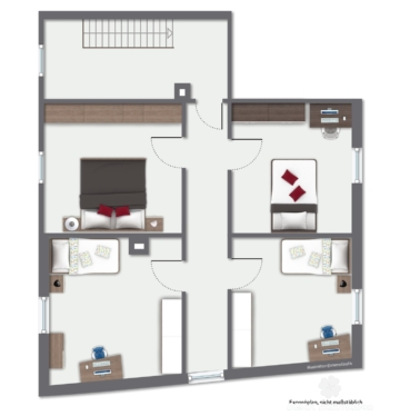 BERK Immobilien – Sanierungsbedürftiges Einfamilienhaus mit Ausbaureserve in Volkersbrunn - Grundriss OG (115917)