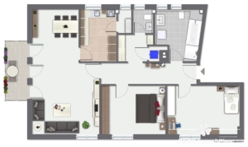 BERK Immobilien – großzügige Eigentumswohnung in zentraler Lage von Walldürn - immoGrafik - Grundriss (116527)