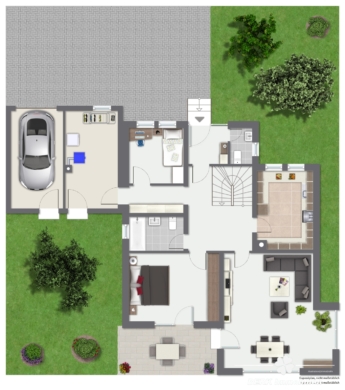 *RESERVIERT* BERK Immobilien – großzügiges Einfamilienhaus in bevorzugter Lage von Stockstadt - Erdgeschoss (116425)