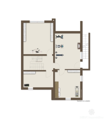 BERK Immobilien – Charmantes Einfamilienhaus mit Doppelgarage und großem Grundstück in Mainaschaff - Grundriss KG (vis.) (116893)