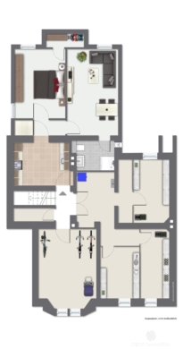 *VERKAUFT* BERK Immobilien – charmante Stilaltbau-Villa mit 3,5 Einheiten in top Lage von HU, direkt an der Kinzig - Grundriss Keller (115896)