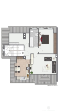 *VERKAUFT* BERK Immobilien – charmante Stilaltbau-Villa mit 3,5 Einheiten in top Lage von HU, direkt an der Kinzig - Grundriss DG (115899)