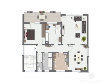 RESERVIERT – BERK Immobilien – MFH, Mehrgenerationenhaus, Anlageobjekt – Gelegenheit in Eschau mit drei Wohnungen - Grundriss Obergeschoss (115269)